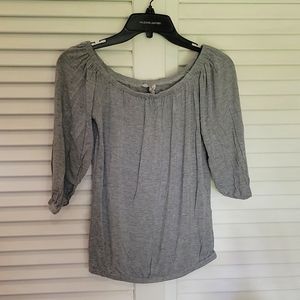 G.H. Bass & Co. XS Gray Blouse